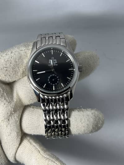 Omega De Ville Co-Axial Chronometer Automatic Watch Black Dial