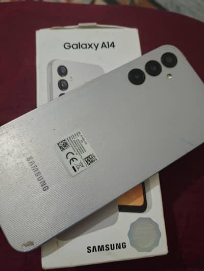 Samsung Mobile A14 Totally genuine with box ph no 03219725972