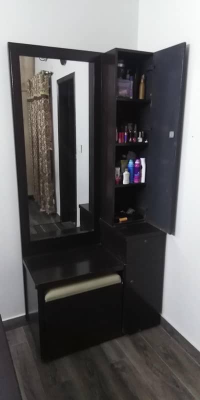 Bed with dressing table for sale