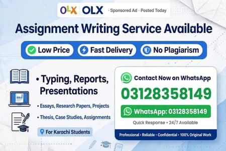 Assignment , Typing, presentation work -Fast service