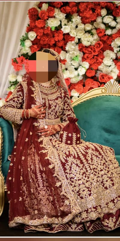 Braat Full embroidery lehnga+ Maxi