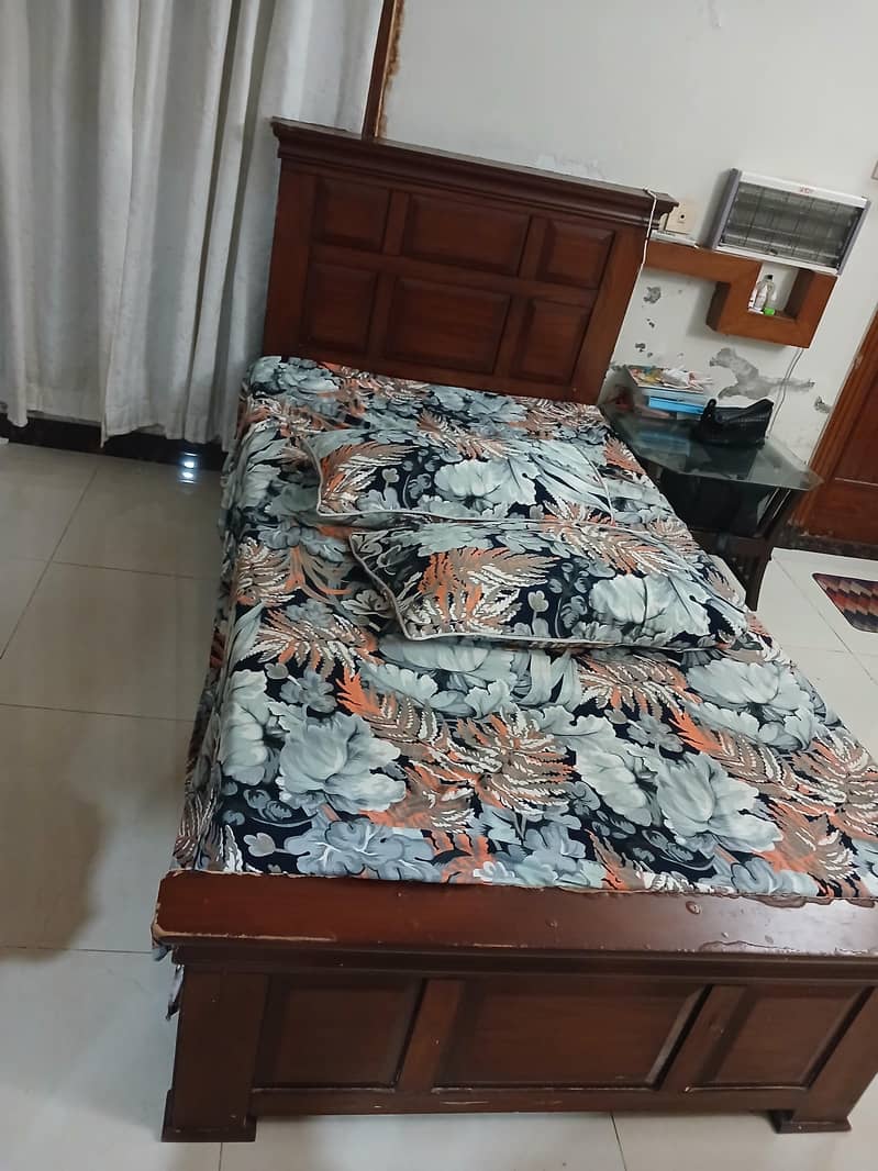 single bed solid wood 1