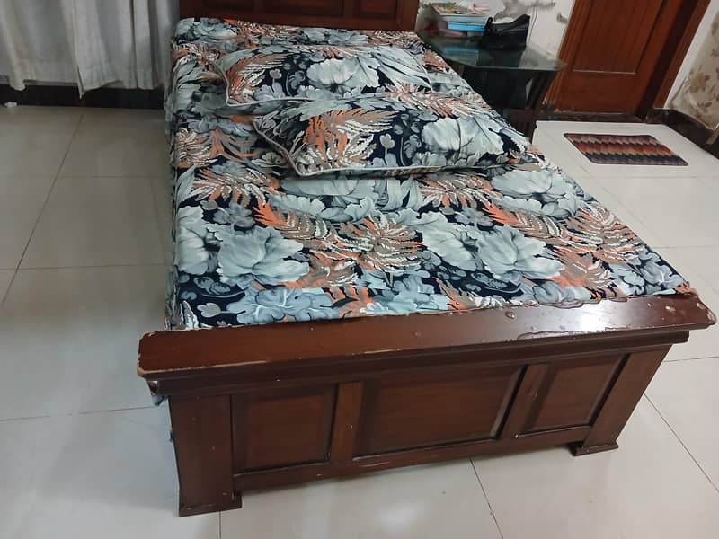 single bed solid wood 2