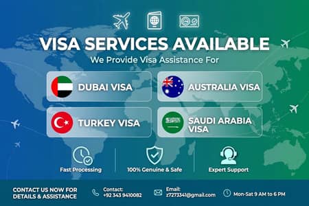 Work Visa Dubai Australia  TURKEY  SAUDIA - 50% Before 50% After Visa