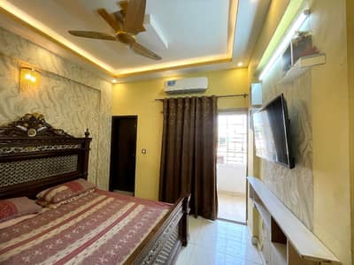 New Flat For Sale In North Karachi 7D2. North Alrauf Apparment 2 2nd Floor Opposite Saddique Akbar Musjid Main Road Facing