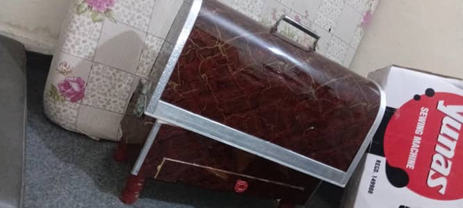 sewing machine used with motor and manual handle