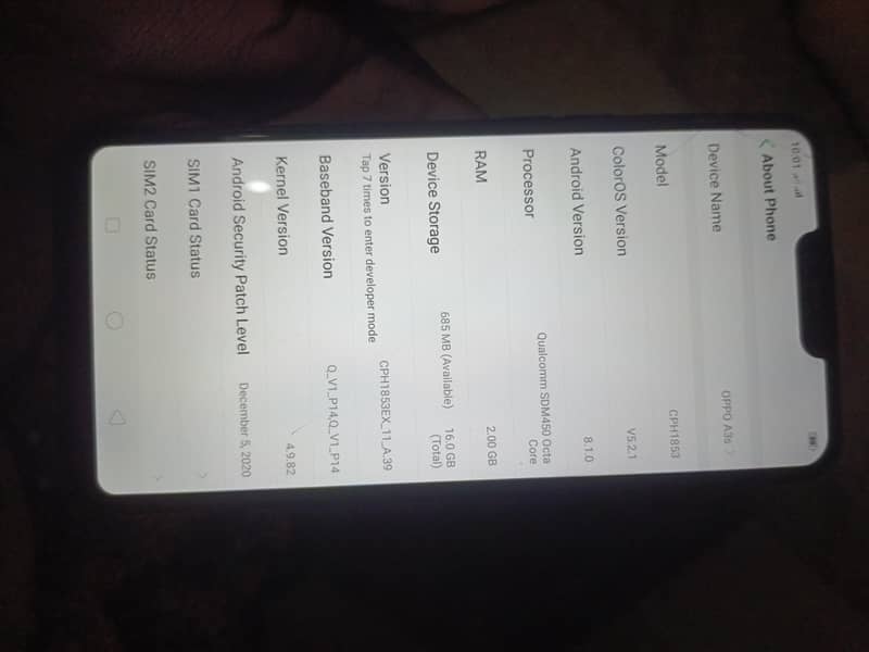 oppo A3s 6