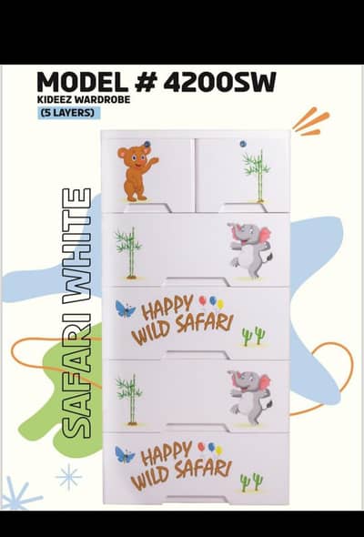 Pure Plastic Wardrobe for Kid's.