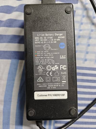 Premium 36v 42v 2A Li-ion Charger for E bikes and  Mobility scooters