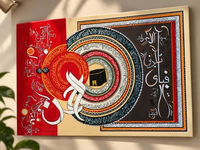 Islamic calligraphy surah rehman