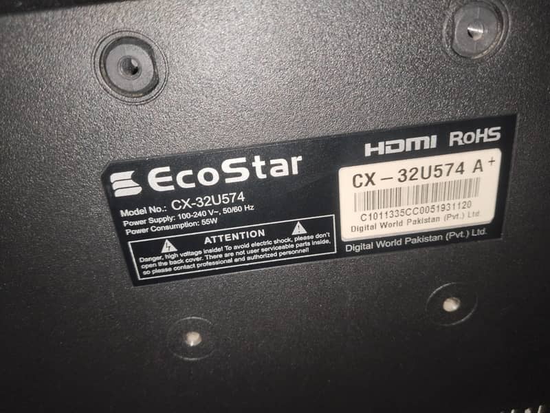 EcoStar buzzer less led 32 inch 1