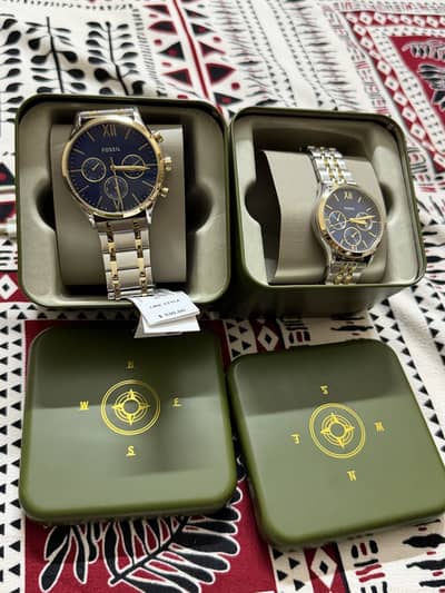 Fossil Original Couple Watches – Complete Set