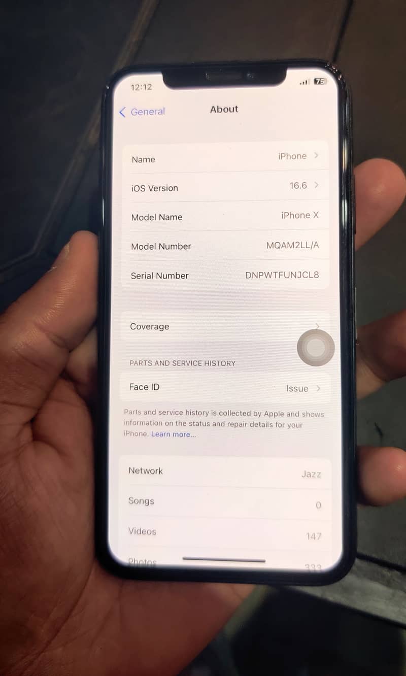 iPhone X PTA Approved 256 4