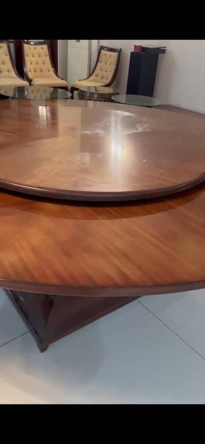 Revolving center china table set