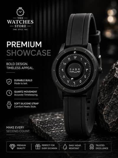 SABR Arabic Dial Black Watch for Men