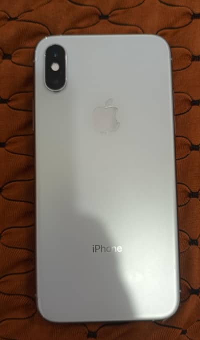 I phone Xs Pta approved 256 GB white colour 100 health