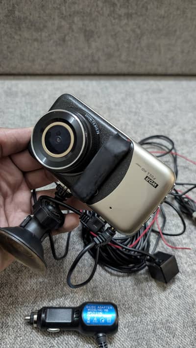 Full HD 1080p DashCam - Front & Rear Camera with Wired Mic