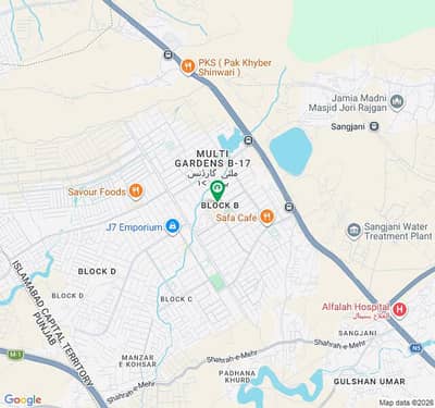 Mpch B17 Multi Garden Block B. 10 marla upper portion for rent