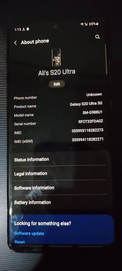 Samsung Mobile S20 Ultra 5g