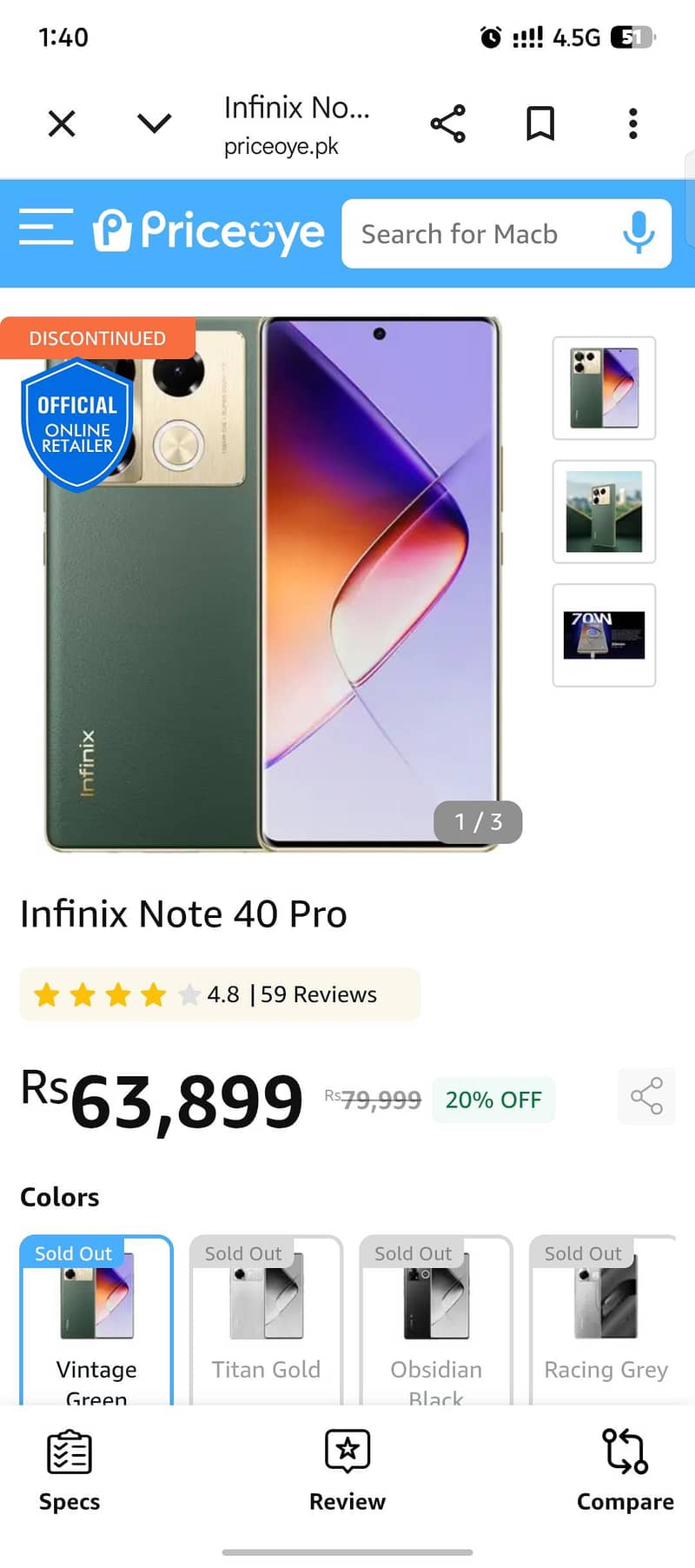 Infinix Note 40 1