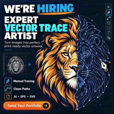 Job Title: Expert Vector Trace Artist