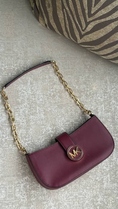 Michael Kors Maroon Bag