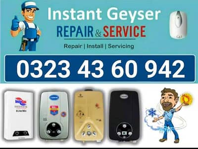 Instant Gas Geyser Repair Service's In Lahore On 1 Call 0323-4360942