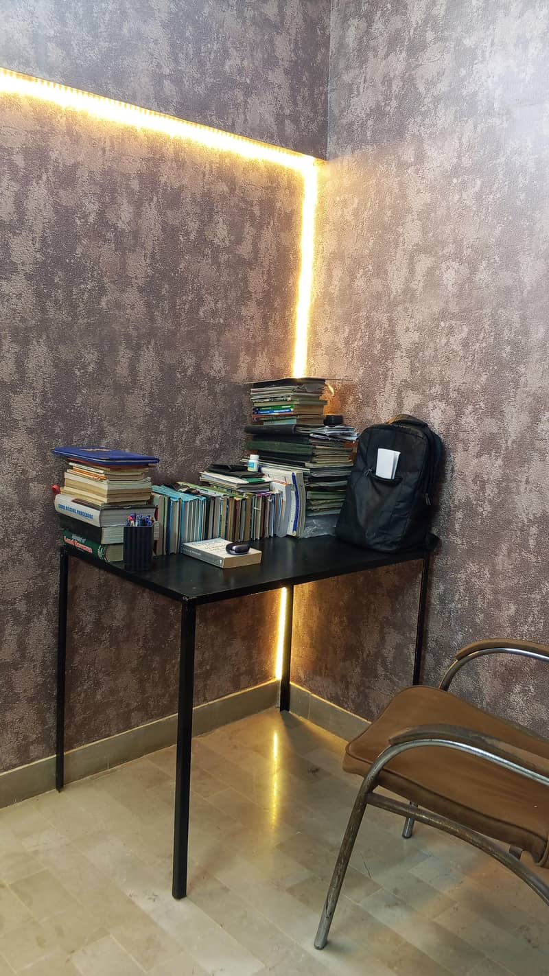 black study table office table good condition 2