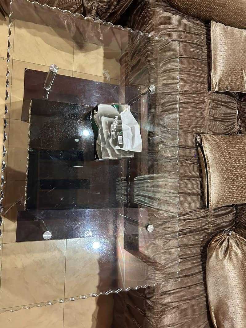 sofa set with table & side corner 3