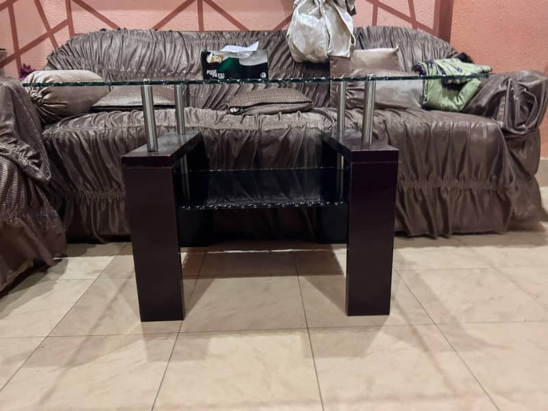 sofa set with table & side corner 4