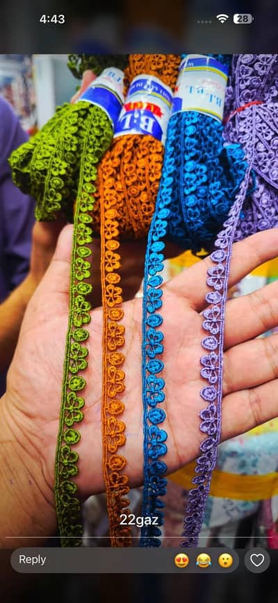 Laces Bakram Lastic etc