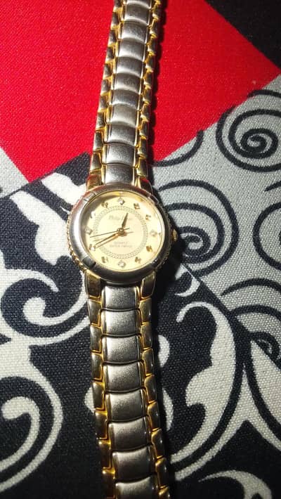 old vintage watch Philip persio 24 k gold plated Japan