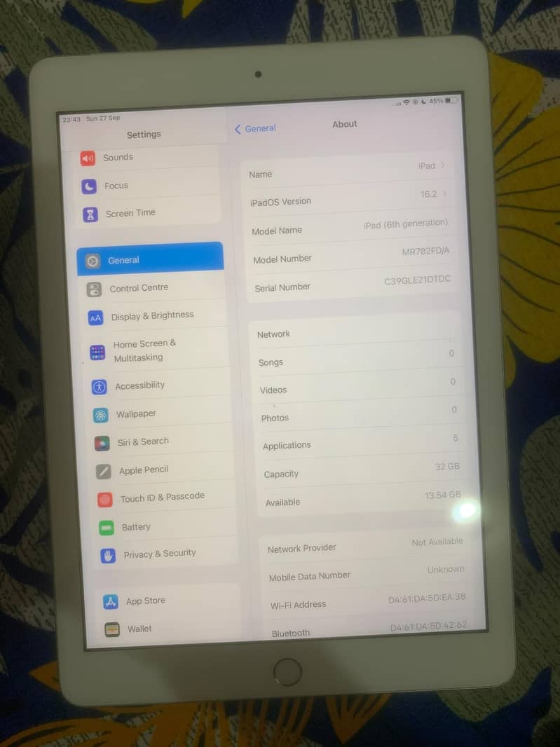 ipad 6th generation 1
