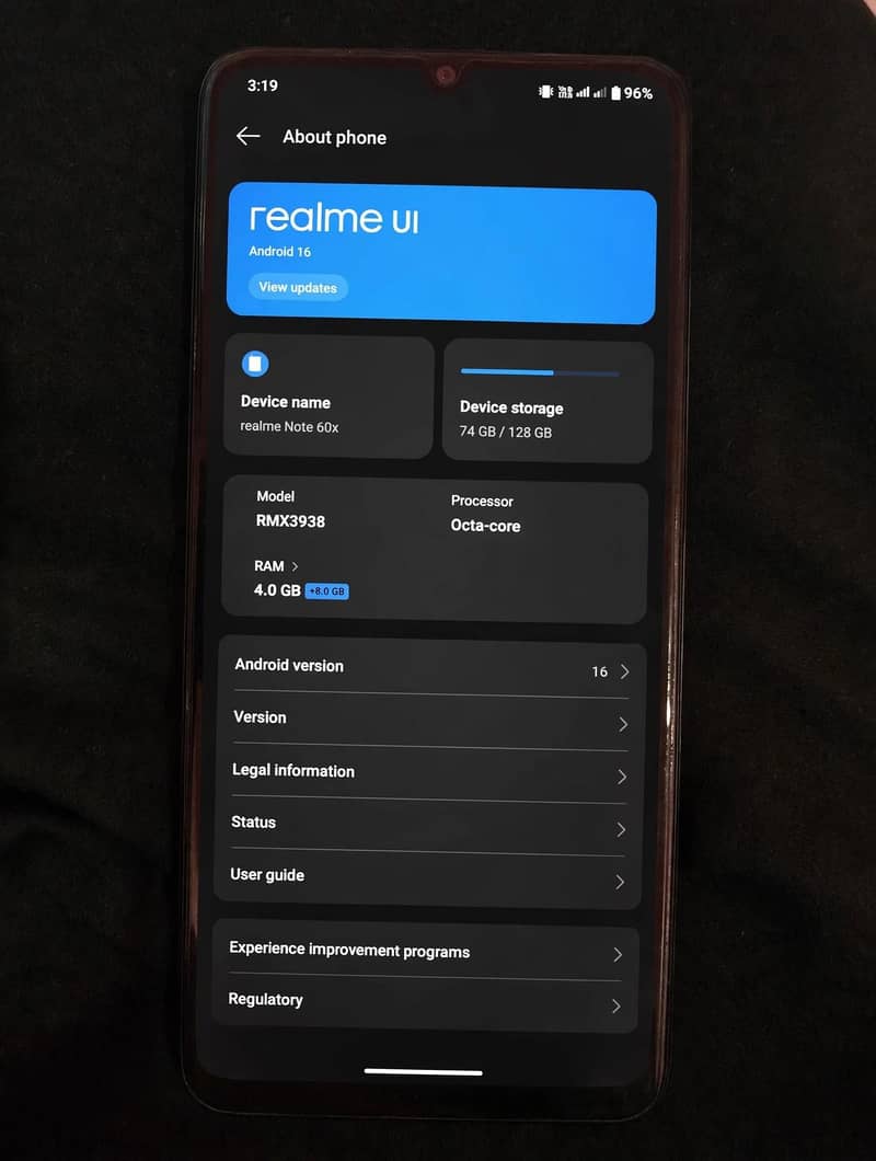 Realme Note 60x 0