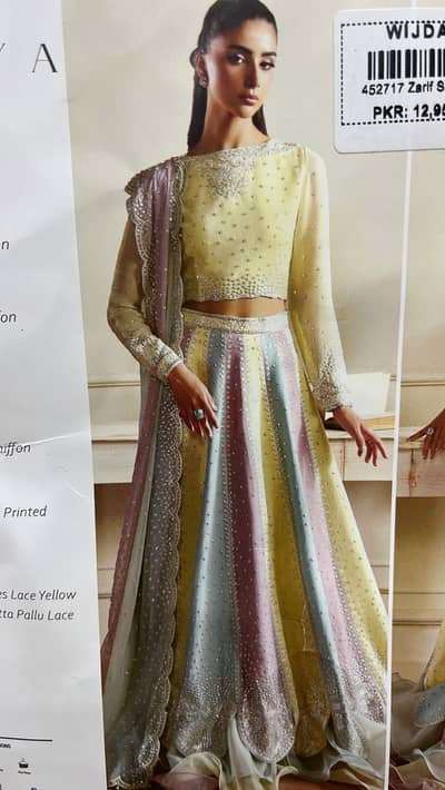 ZARIF brand maxi 3 piece ready to wear