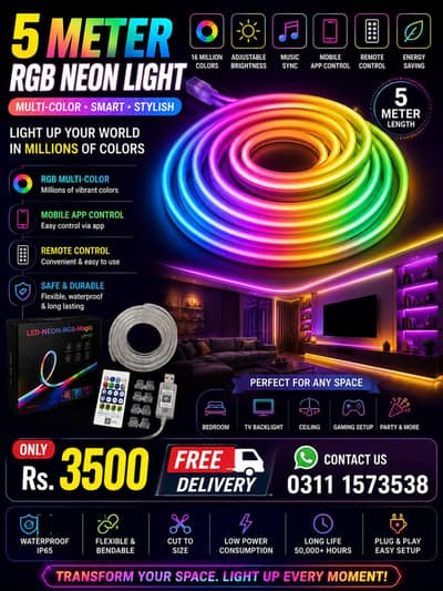 RGB neon 5meter