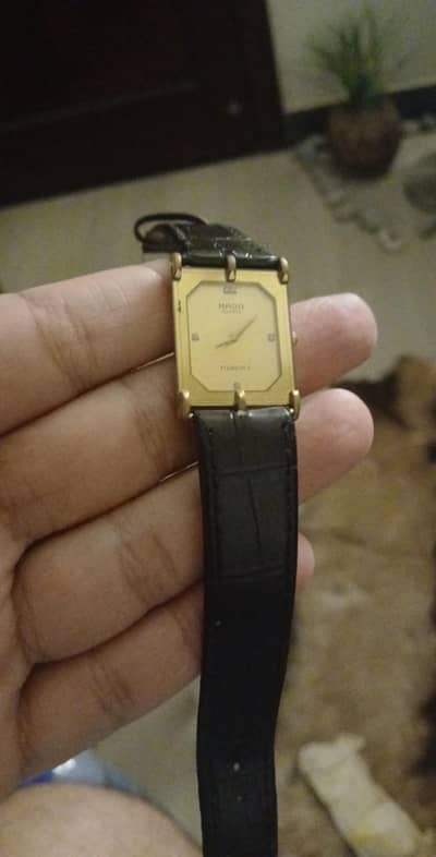 Vintage Original Rado tank with 4 diamonds ultra thin bezel