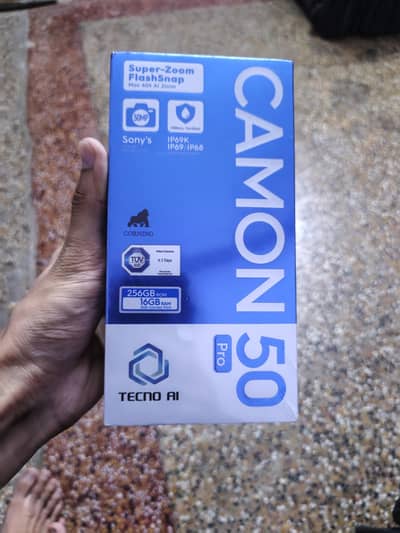 Tecno Camon 50 Pro 16gb/256gb Boxpack Sealed Pack