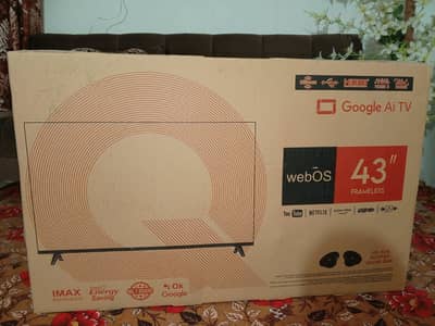 Google ai tv frameless urgent sale