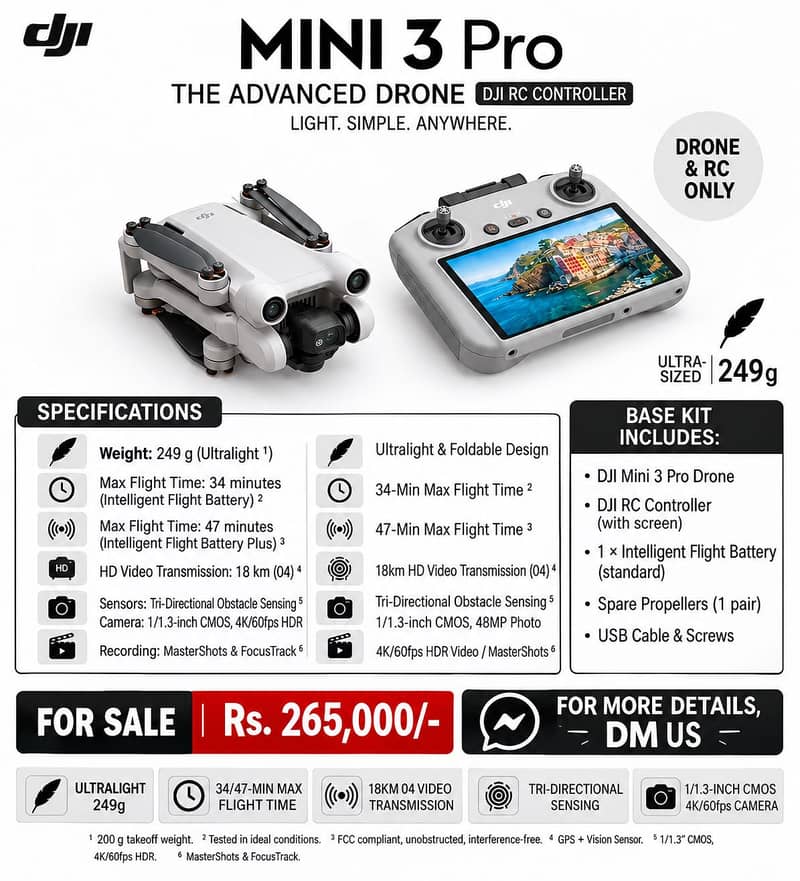 DJI Mini 3 Pro Drone 0