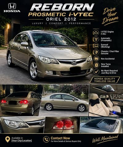 Honda Civic VTi Oriel Prosmatec 2012