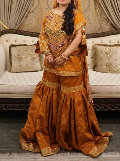 MNR by Mohsin Naveed Ranjha - Mustard Mehndi / Mayun Gharara