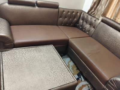 l shape sofa set with coffee table