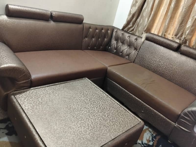 l shape sofa set with coffee table 1