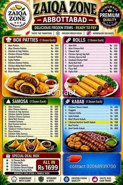 Frozen foods Fresh Home made