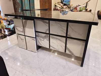 Brand New Luxury Office Table + Side Table Rack + Ofice Chair