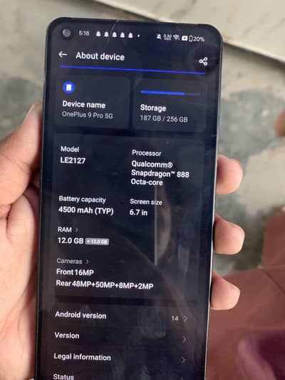 One Plus 9 Pro