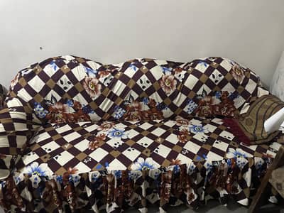 3 pieces sofa with cover