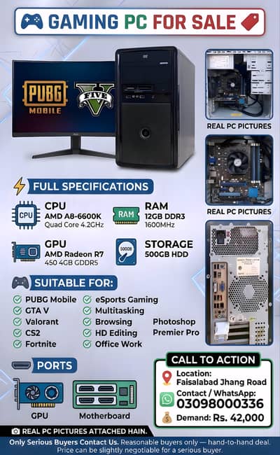 GAMING PC FOR SALE