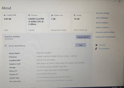 Lenovo Core i5 6th Gen | 4GB RAM | 2GB AMD Graphics | SSD